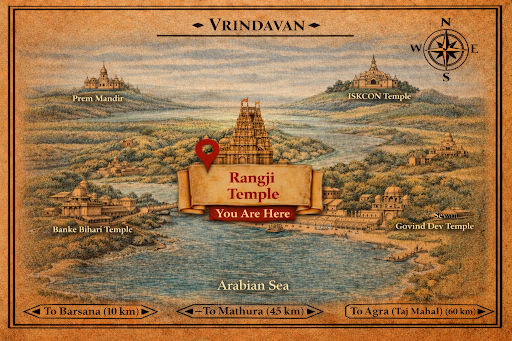 Rangji Temple Darshan Map