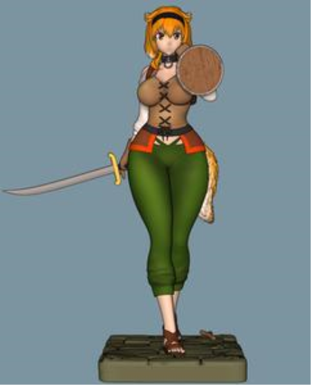 Roxanne – Slave Harem in the Labyrinth – Momoji – 3D Print Model