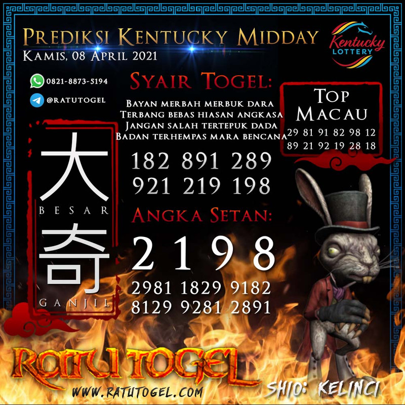 PREDIKSI NAGASAON KENTUCKY EVENING