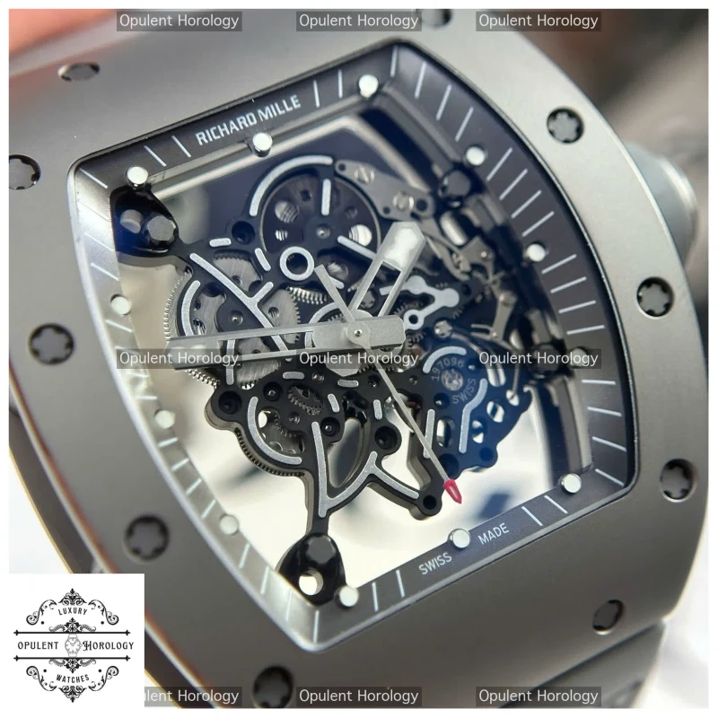 Richard Mille RM055 Bubba Watson Grey Ceramic Replica Watch | High-End Automatic Luxury Timepiece