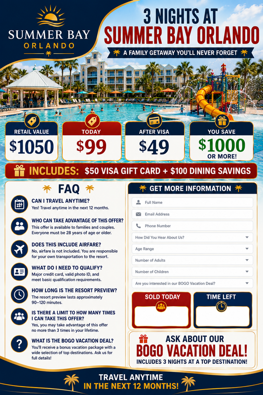 Request Summer Bay Orlando information