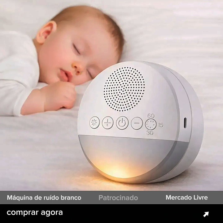 Máquina de ruído branco para dormir melhor - Mercado Livre