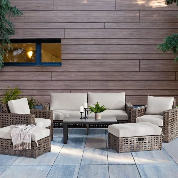 Save Over 60% on This 6-pc Patio Set at Walmart Save Over 60% on This 6-pc Patio Set at Walmart