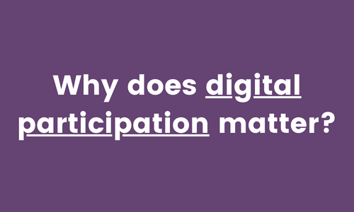 Course 1: Why digital participation matters