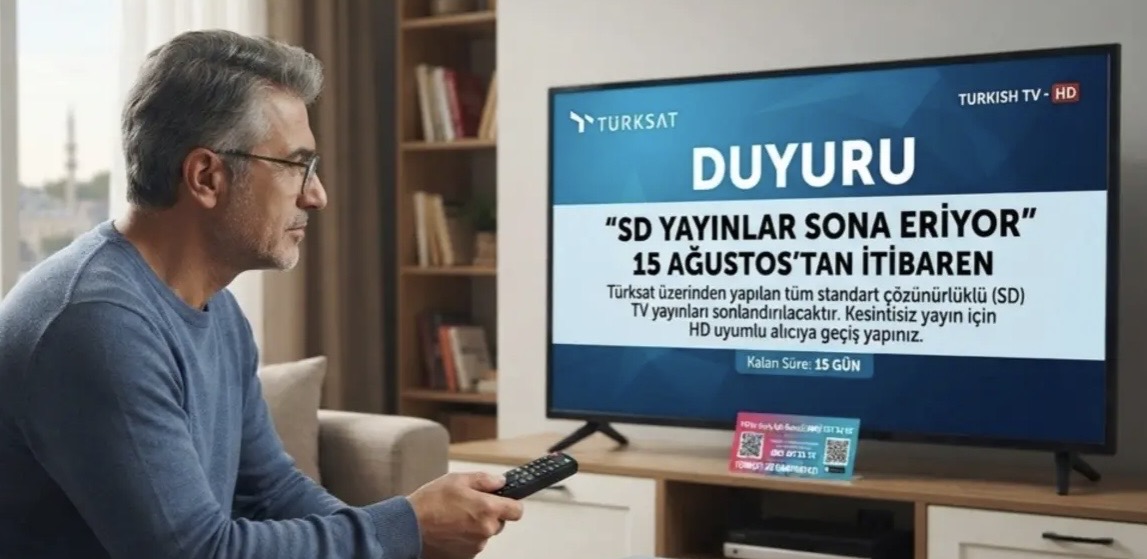 Türksat, 15 Ağustos'tan İtibaren,  Tüm SD Yayın Yapan Kanalları Sonlandıracak!