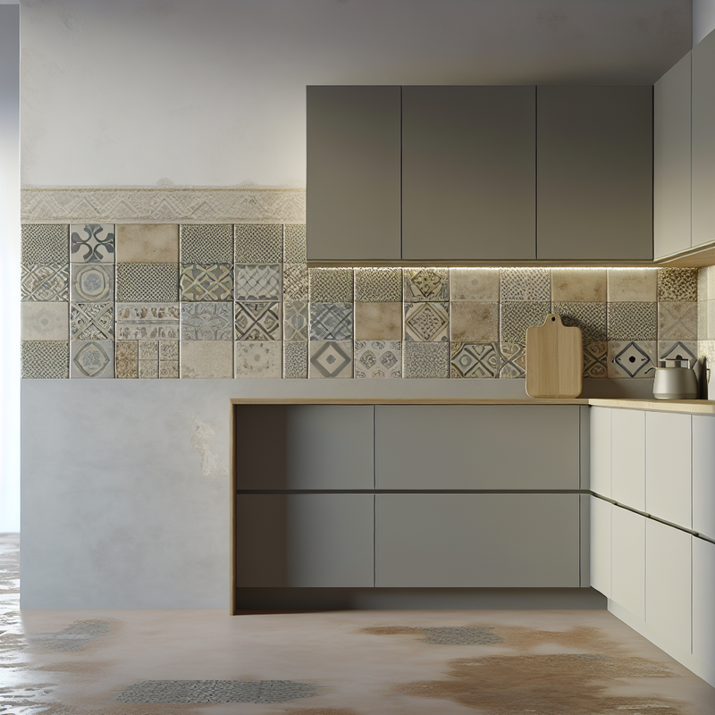 Плитка с рисунком в современном интерьере