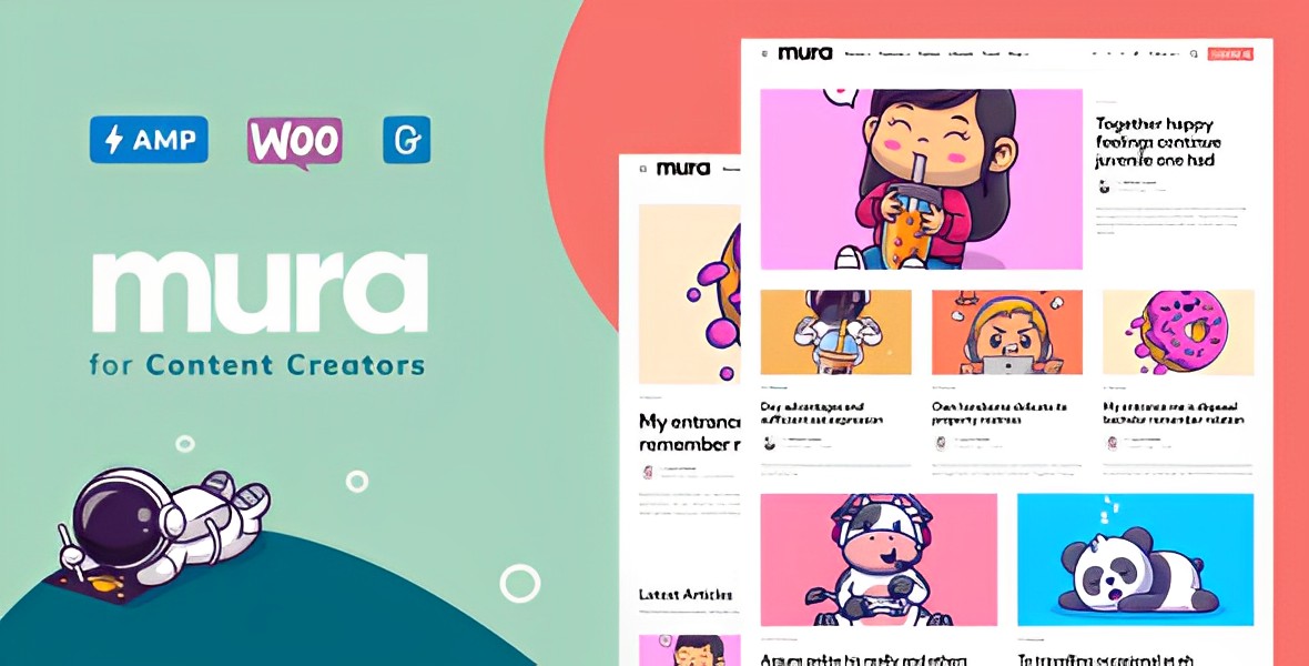 Mura – WordPress Theme For Content Creators