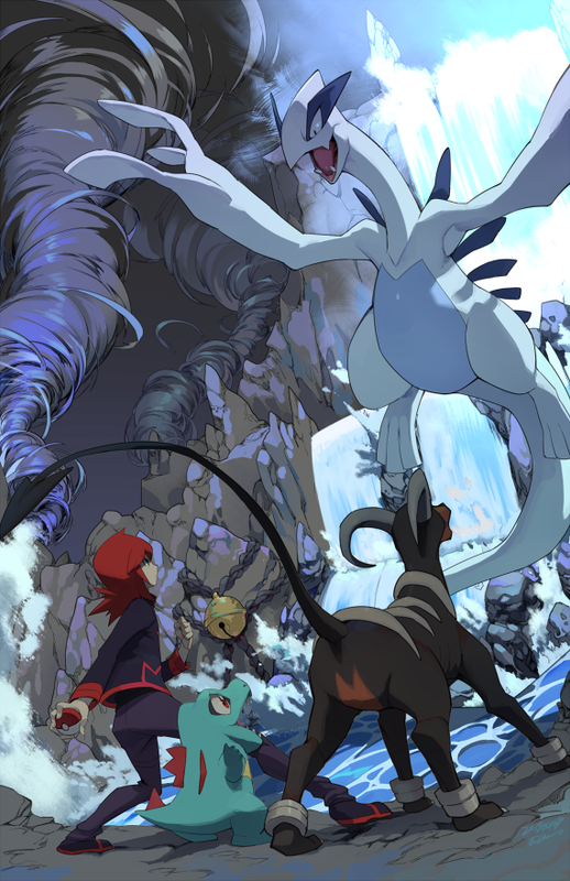 silver-totodile-lugia-and-houndoom-pokem