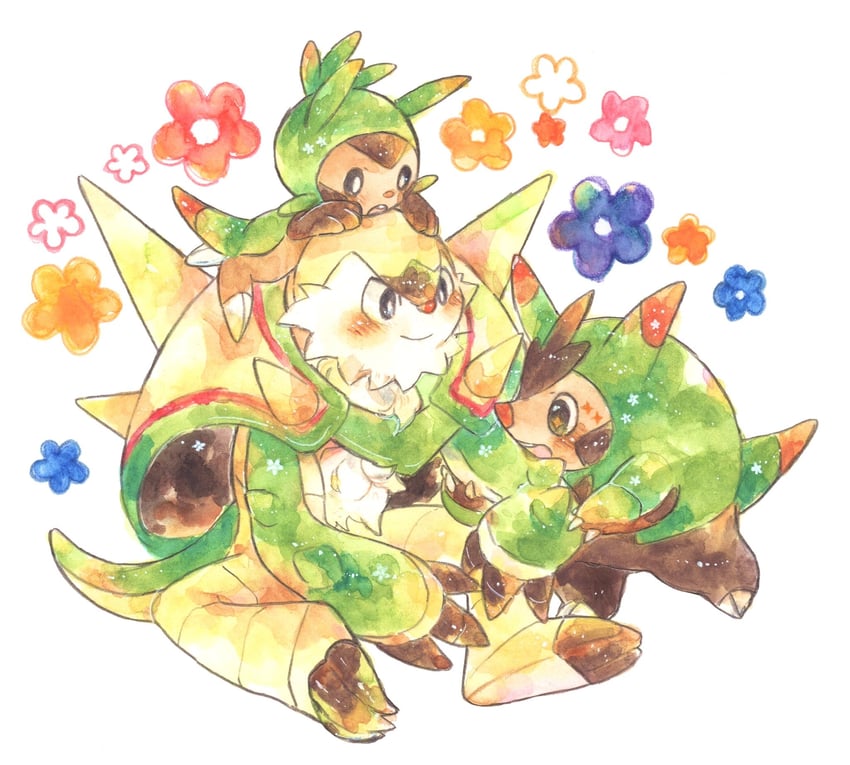 chespin-chesnaught-and-quilladin-pokemon