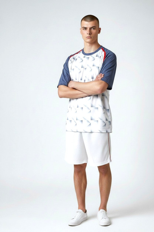 Classic USA-Inspired Soccer Team Set – White & Navy Edition