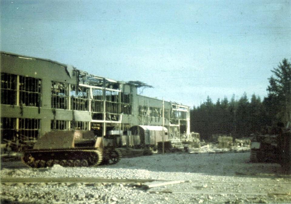 Unfinished Panzer IV(A) lang at Nibelungenwerk assembly plant in Austria, 1945.