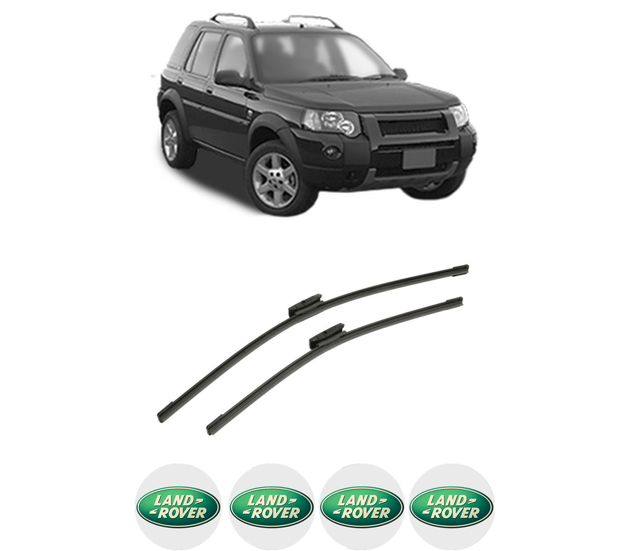 Set stergatoare auto LAND ROVER FREELANDER 2 (L359) din 2006-2014, pentru parbriz auto, 2 bucati, Bosch Aerotwin Multi, din cauciuc siliconat rezistent, 4 Stickere Auto LAND ROVER