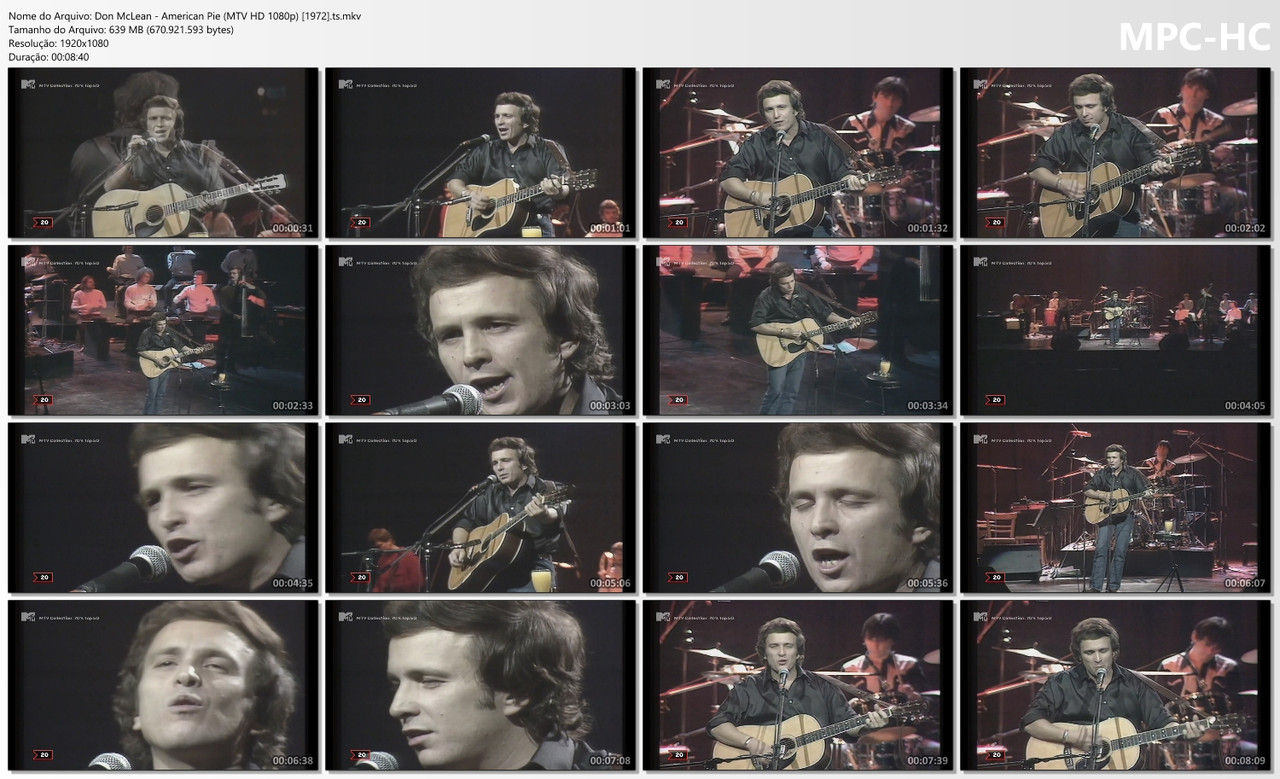 Don McLean - American Pie (MTV HD 1080p) [1972]