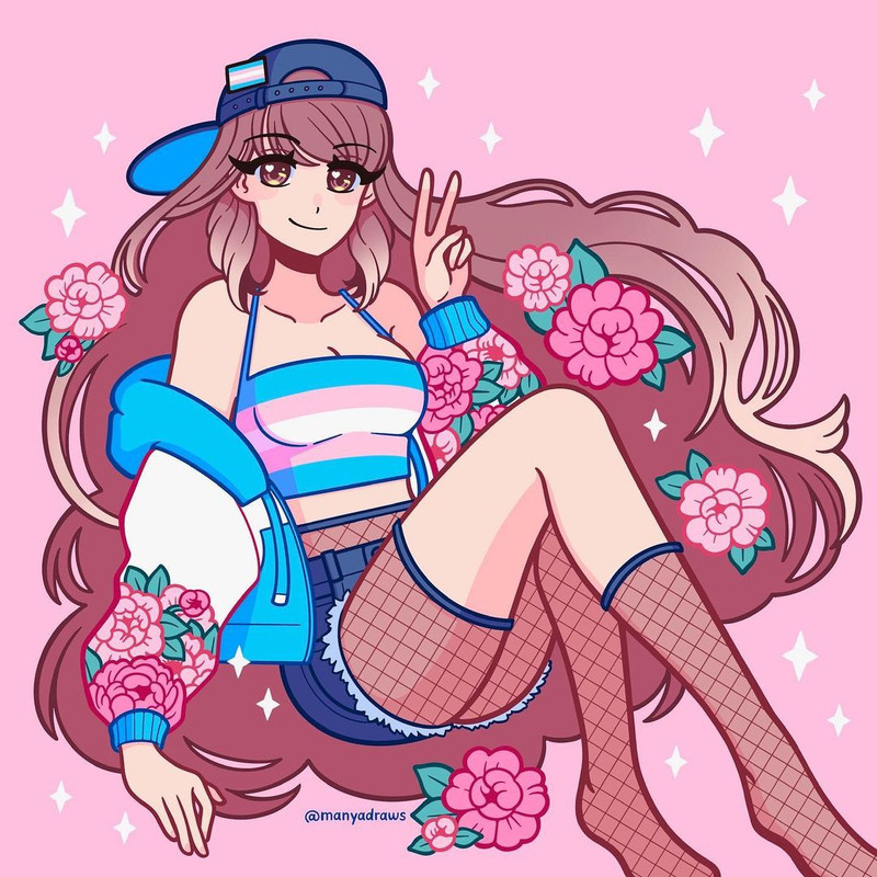 Trans Pride Girl | Manyadraws Minecraft Skin