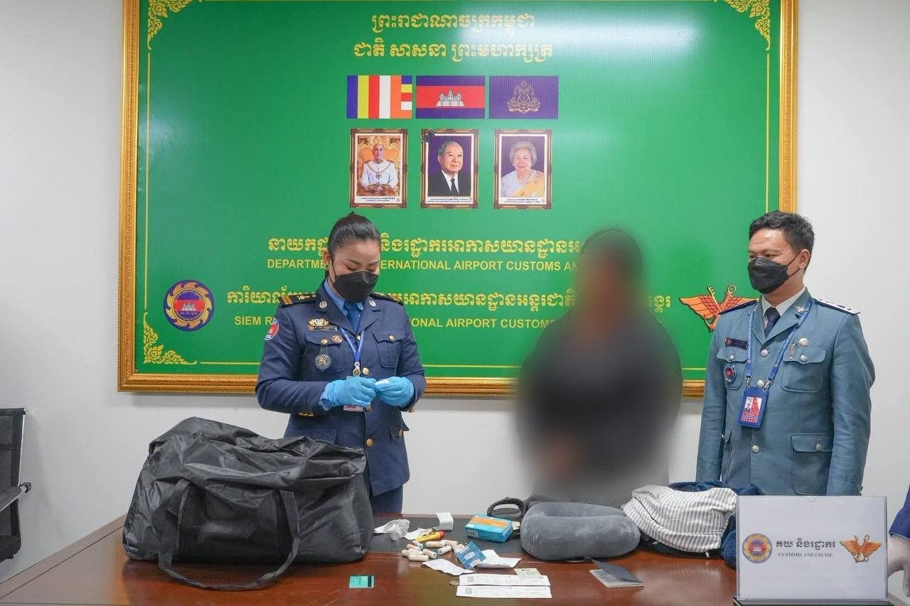 siem reap angkor airport customs seize cannabis foreign traveler cambodia news 2026 235555