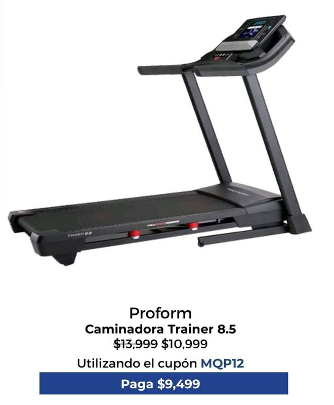 Cinta de correr costco proform trainer 8 5