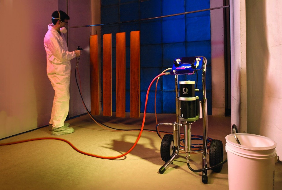 Покраска безвоздушным распылителем