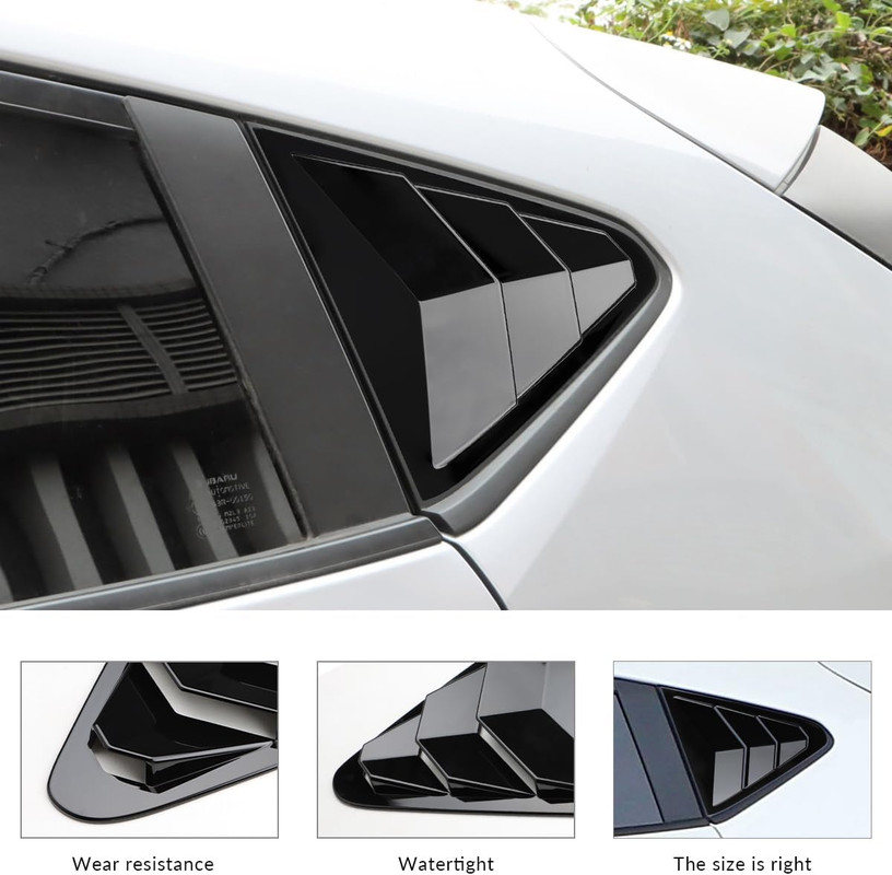 DLOVEG Rear Side Window Louvers for Subaru Crosstrek Impreza 2024