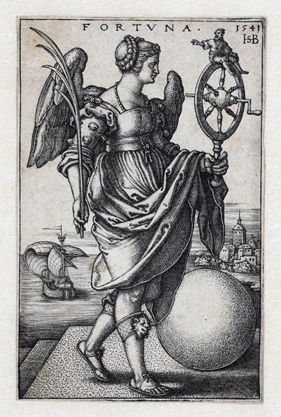 Fortuna by Hans Sebald Beham, 1541