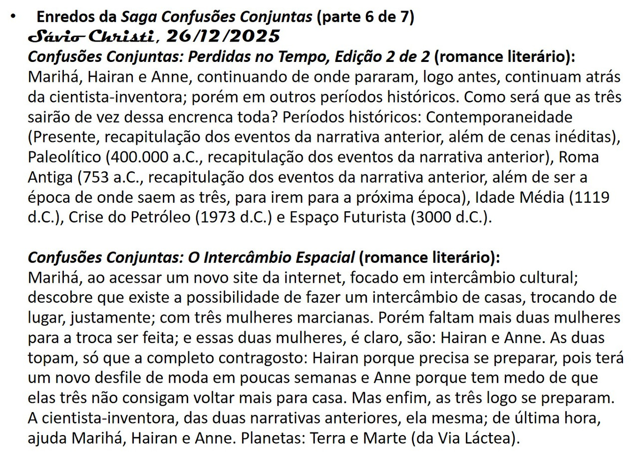 22 Enredos da Saga Confusões Conjuntas e da Saga Contínuas Confusões Conjuntas (parte 6 de 7)
