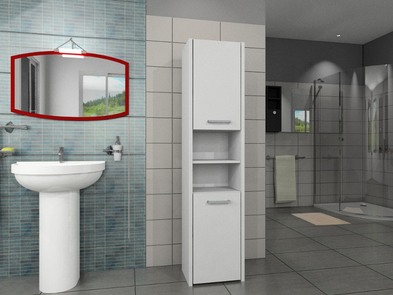 Badezimmerschrank Badmöbel Schrank Hochschrank Badschrank 30 cm Modern