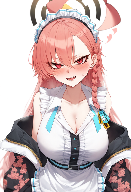 depth of field, 1girl, neru (blue archive), alternate hairstyle, {{{{long hair}} s-3646331113