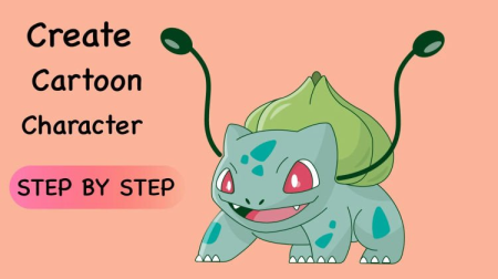 How To Draw Bulbasaur Cartoon Character In Adobe Illustrator How To Draw Bulbasaur Cartoon Character In Adobe Illustrator