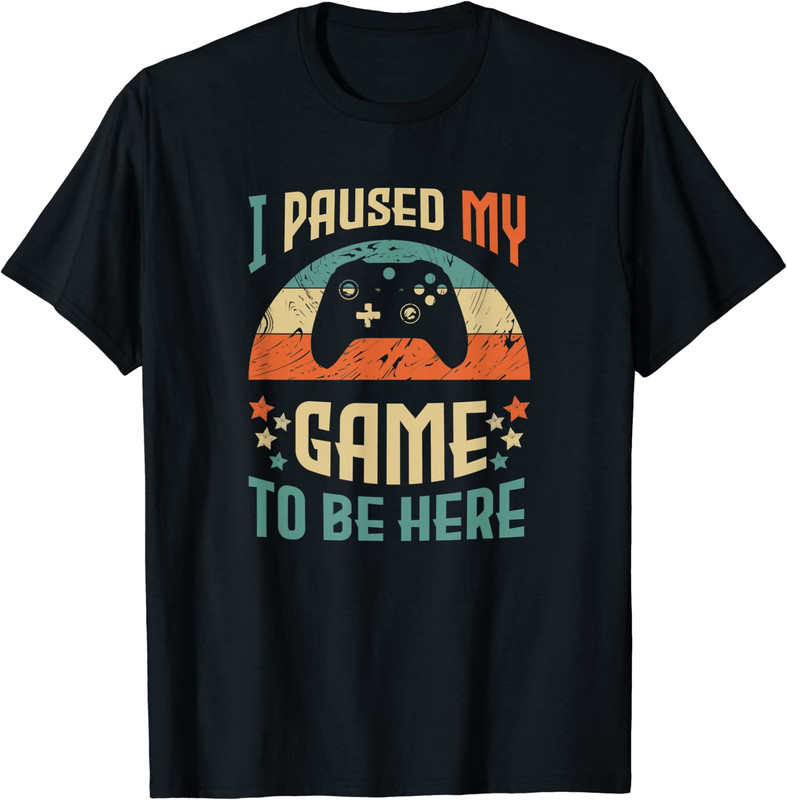 Tstars 'I Paused My Game' Gamer T-Shirt For Youth Kids - Fun Gaming Apparel Gift, Green, X-Small