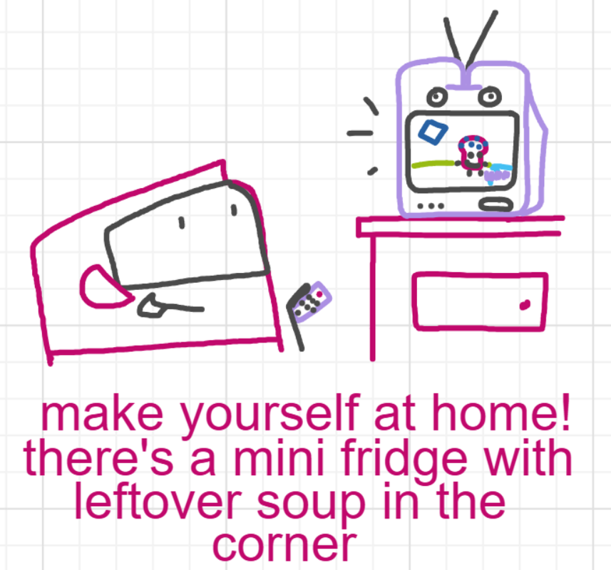 A panel from A Murder On The, episode six of the Board Boards object show by Furretwalk/WalkingFurret.