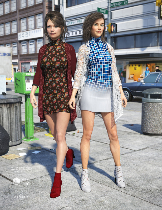 Cardigan Dress Outfit Textures