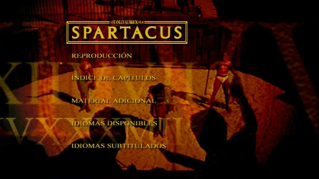 SPARTACUS EE MENU - Espartaco (Spartacus) [1960] [Aventuras, acción, drama] [2XDVD9] [PAL] [Leng. ESP/ENG/POL] [Subt. ESP/POR/ENG/POL]