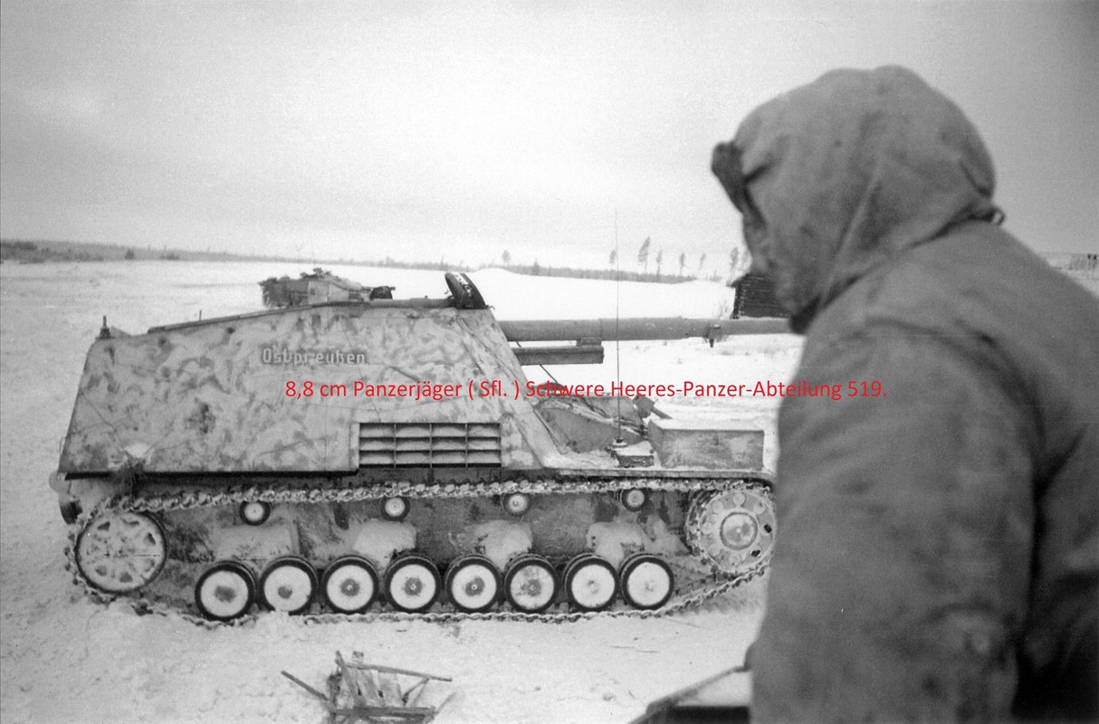 8,8 cm Sfl. Nashorn . schwere Heeres-Panzerjäger