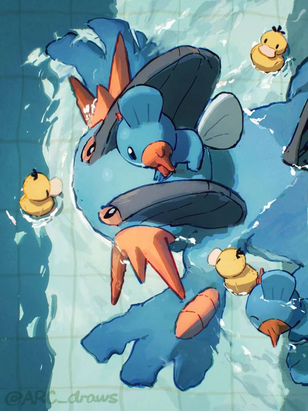 mudkip-psyduck-and-swampert-pokemon-draw