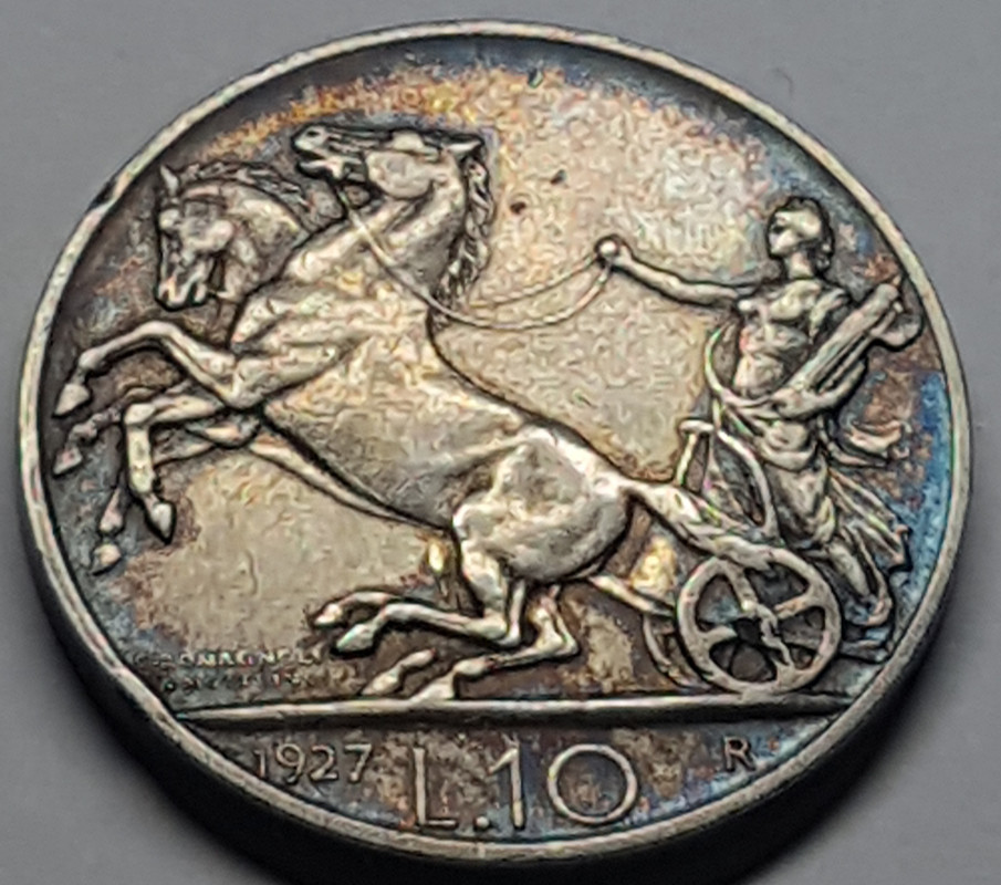 10 lires 1927. Italia. Vittorio Emanuele III 20191118-205355