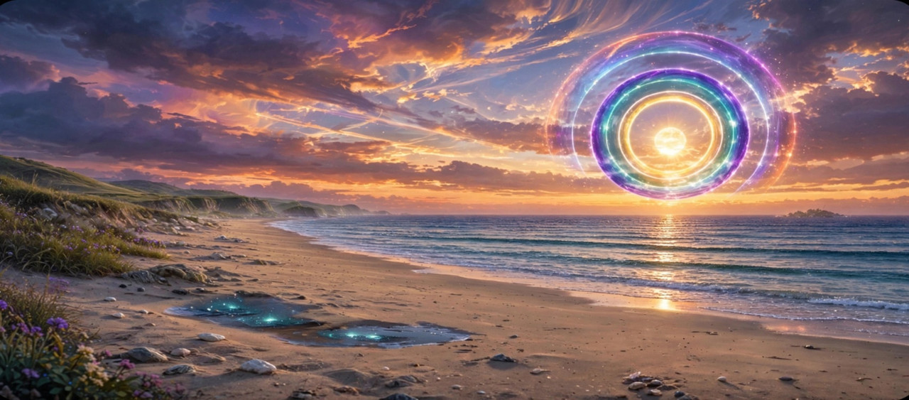 Cove Beach Rainbow Portal