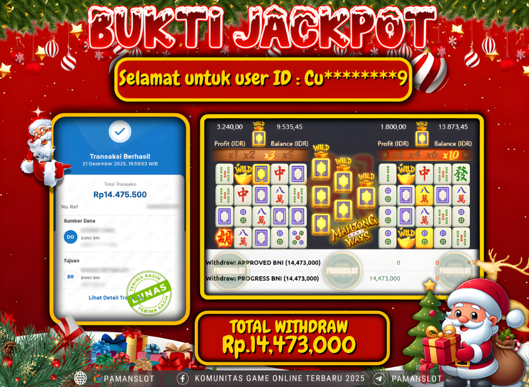 PAMANSLOT JACKPOT Game mahjong ways Rp.14,473,000- LUNAS