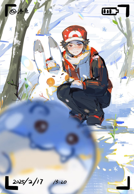 pikachu-red-and-spheal-pokemon-drawn-by-