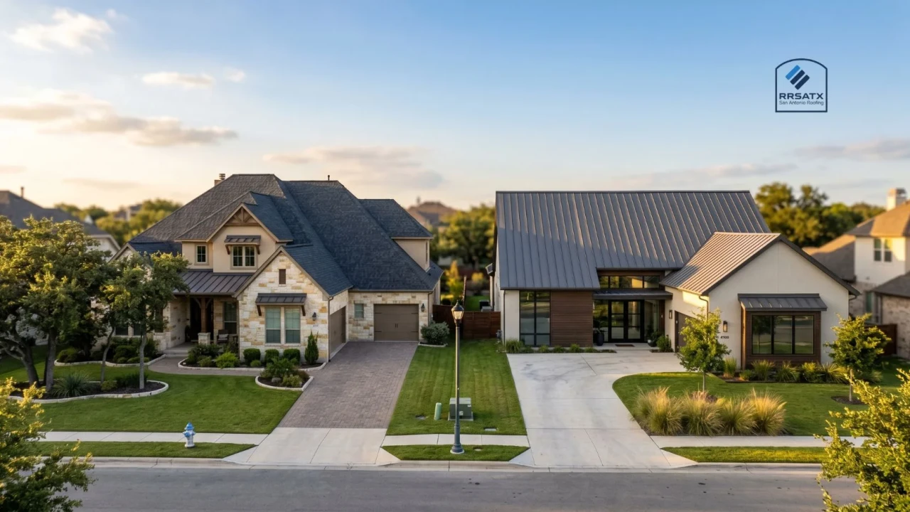 Asphalt versus metal roof installed cost comparison San Antonio