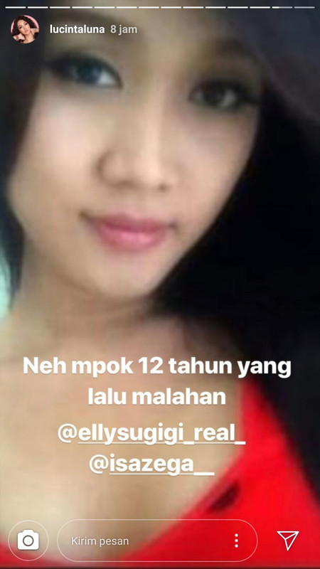 Lucinta Luna menjawab tantangan dari Ely Sugigi (Instagram/lucintaluna)
