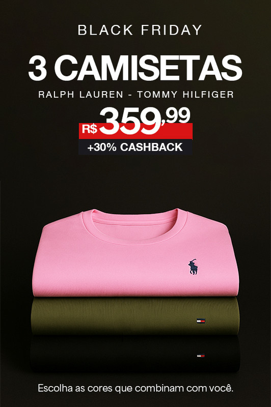 3 Camisetas Ralph Lauren Tommy