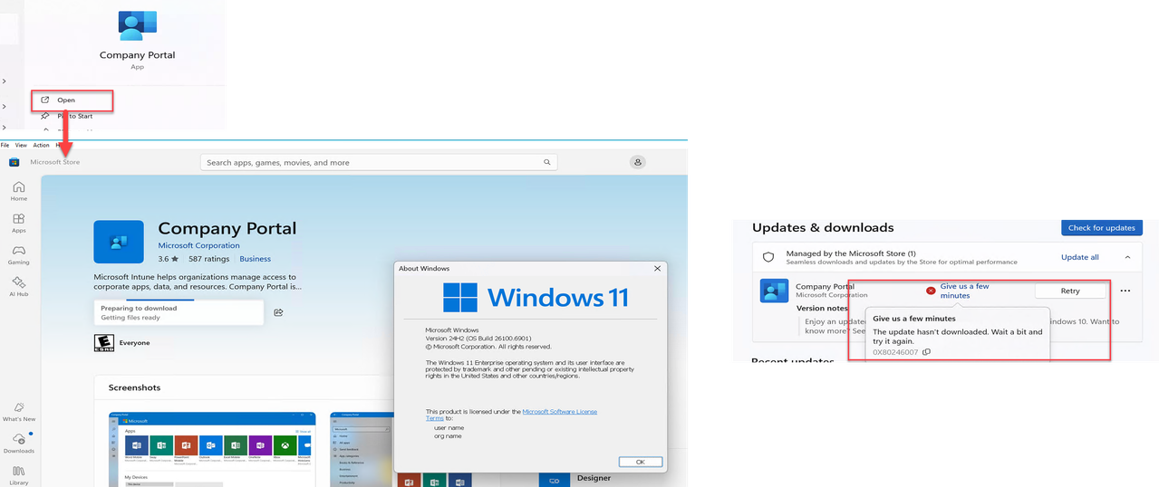 Company Portal Opens Store