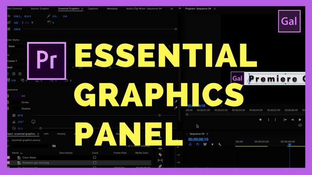 Premiere Pro The Amazing Essential Graphics Panel and How to Use it to Make Your Videos Even Better Premiere Pro The Amazing Essential Graphics Panel and How to Use it to Make Your Videos Even Better