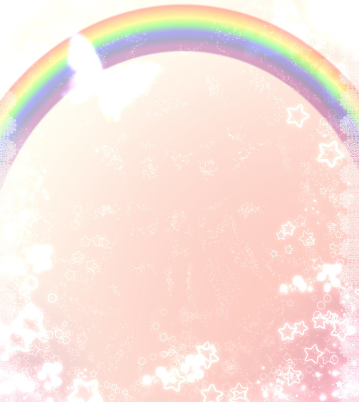 Peach Rainbow BG