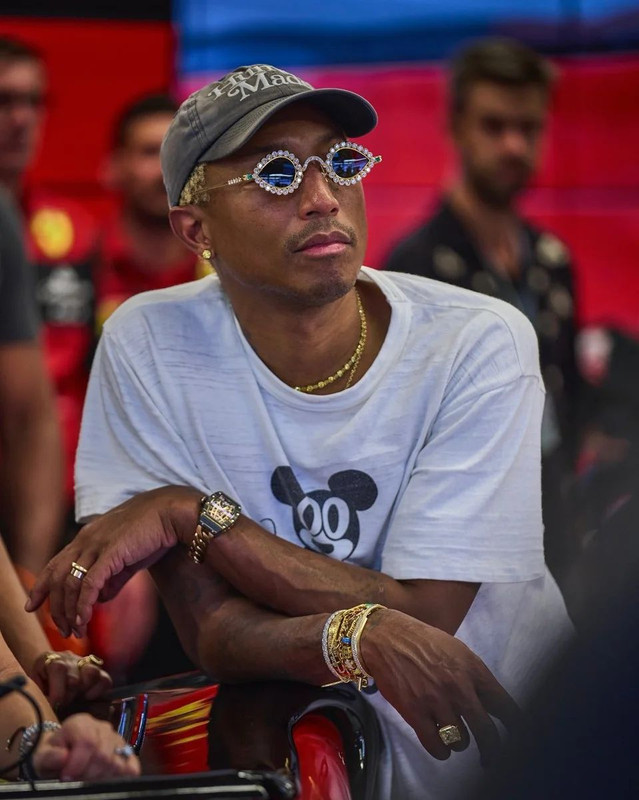 Pharrell At The US Grand Prix In Austin (October 22) (2022)