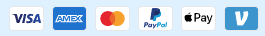 Visa, Amex, Mastercard, PayPal, Apple Pay and more