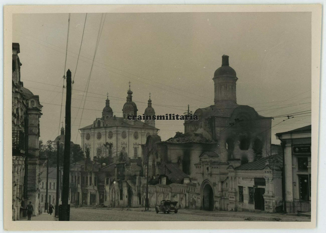 Orig. Foto orthodoxe Kirche in zerstörtes SMOLENSK Russland 1941