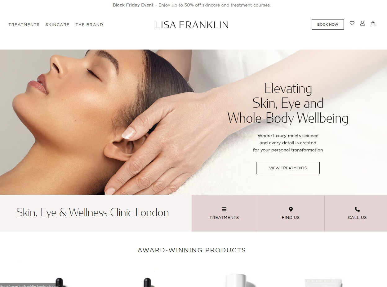 Lisa franklin luxury skin treatment. Relaxing professional facial session.