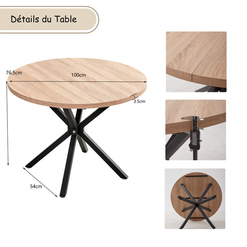 Detalles de la mesa