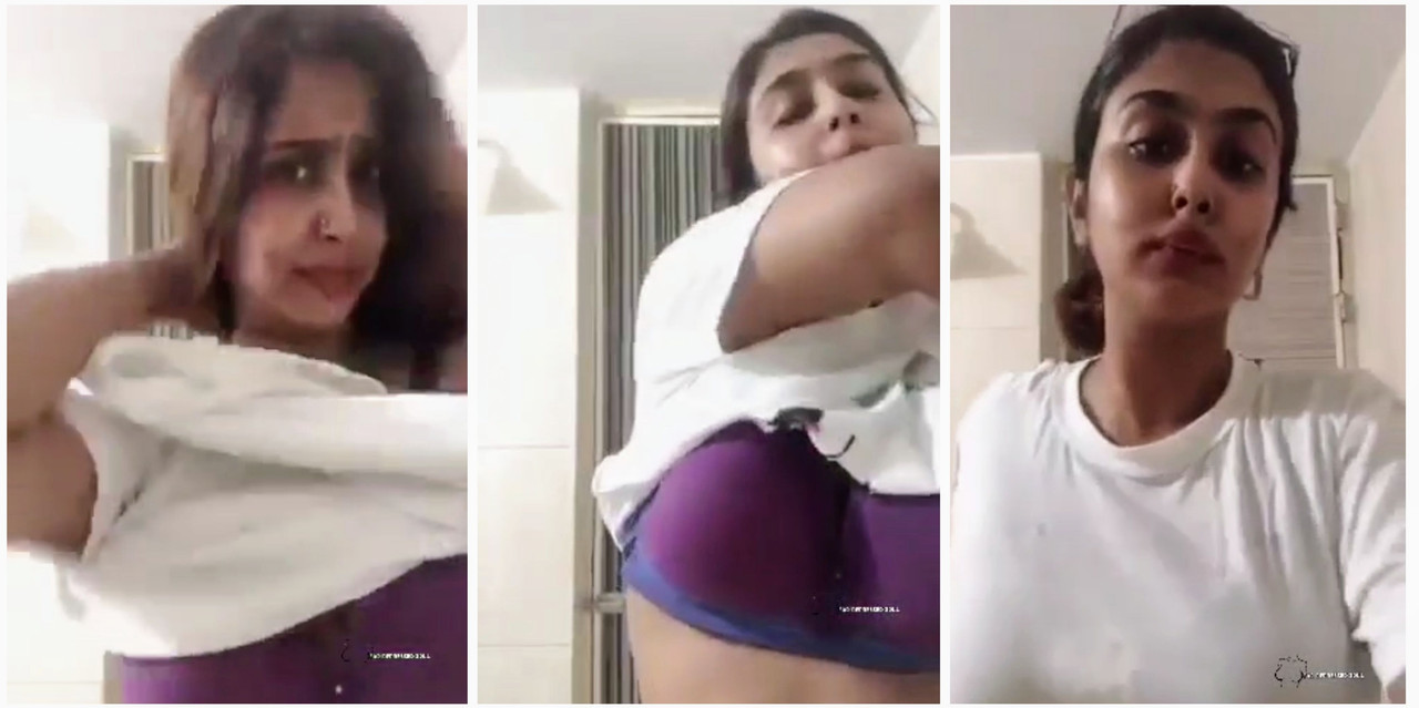 Cute punjabi girl showing her boob and rubbing hard exclusive clip