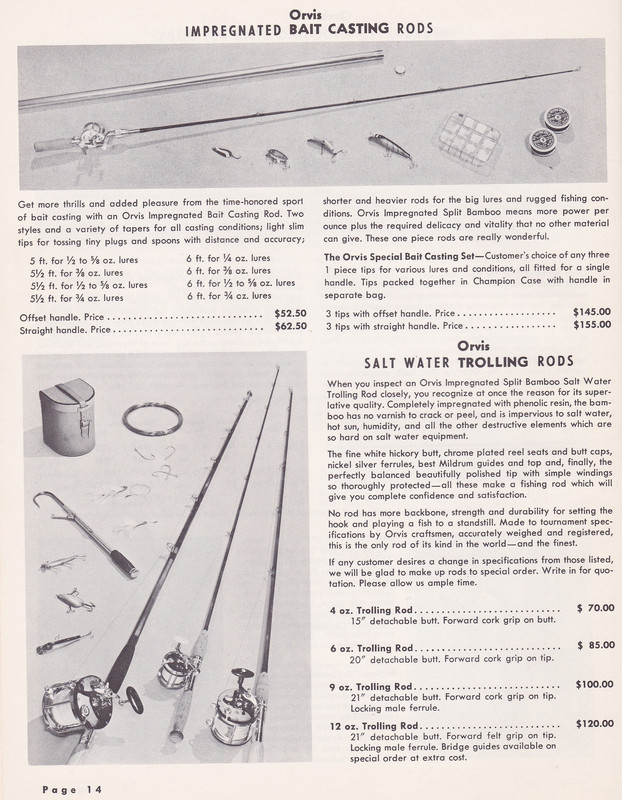 Catalog - 1960 page 14 (Bait Casting & Salt Water Trolling)